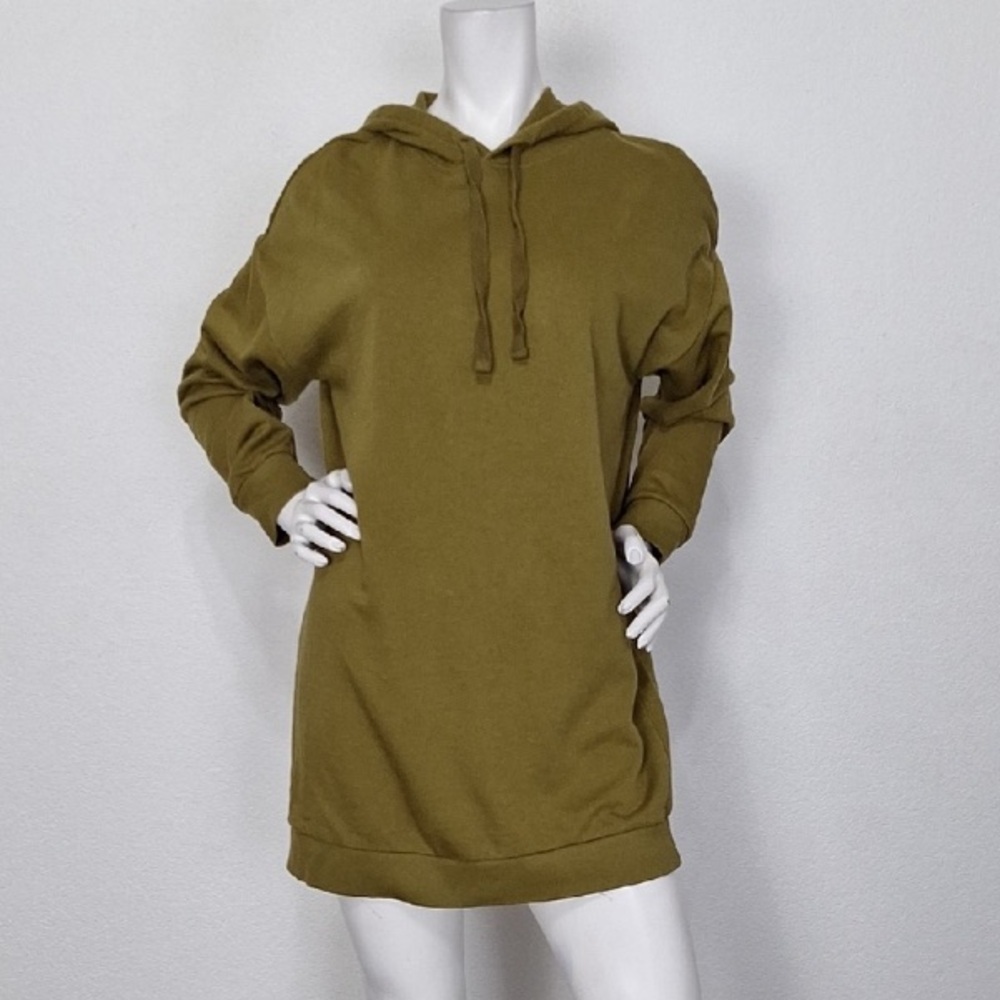 Forever 21 Olive Green Oversized Grunge Streetwear Pullover Hoodie Size M